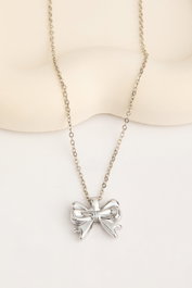 Heliophilia Silver Collar de Metal Plateado ELKGC68399G